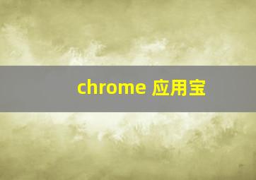 chrome 应用宝